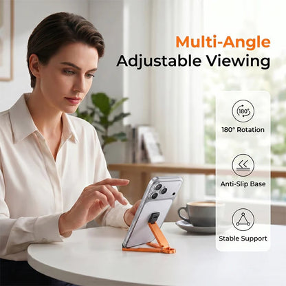 💯🔥HOT SALE 50% OFF🎁📱Mini Aluminum Phone Stand Keychain Foldable Desktop Holder – Small Gadget, Big Convenience✨