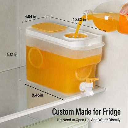 🍹4L Large Capacity Beverage Dispenser with Tap✅Great for family daily drinks, picnic & home party prep!