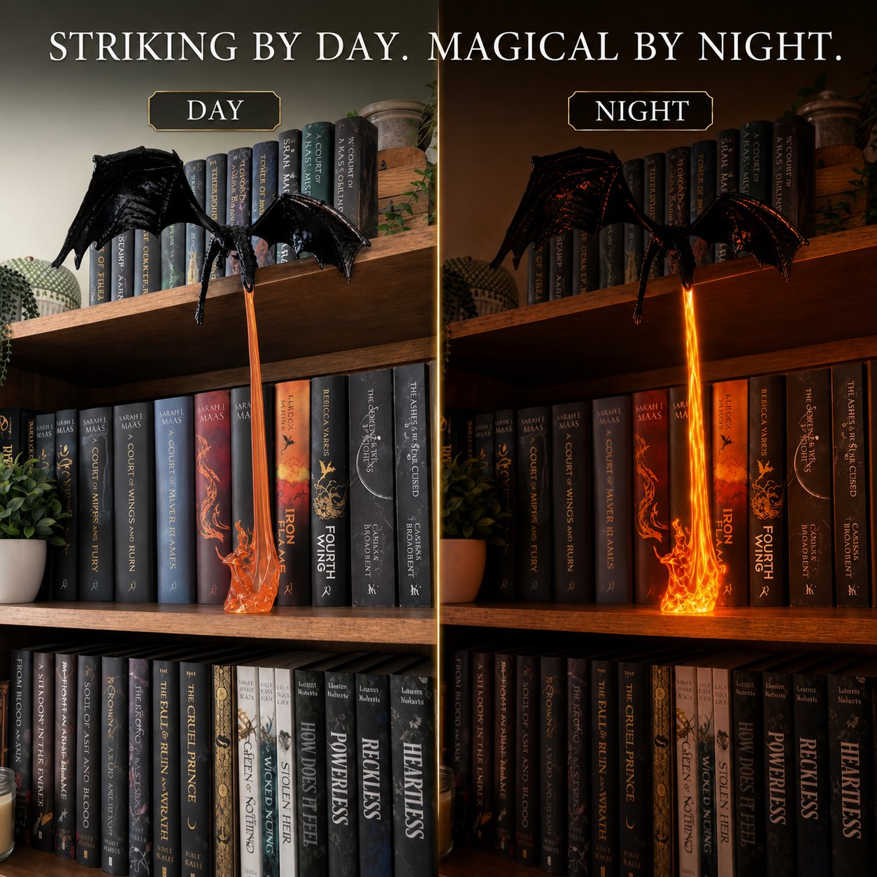 📚 Dragon Shelf Light for Fantasy Book Lovers - Limit Time 50% OFF