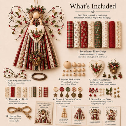 🪽 Angel Fabric Hanging DIY Kit – Create a Beautiful Handmade Angel Decoration