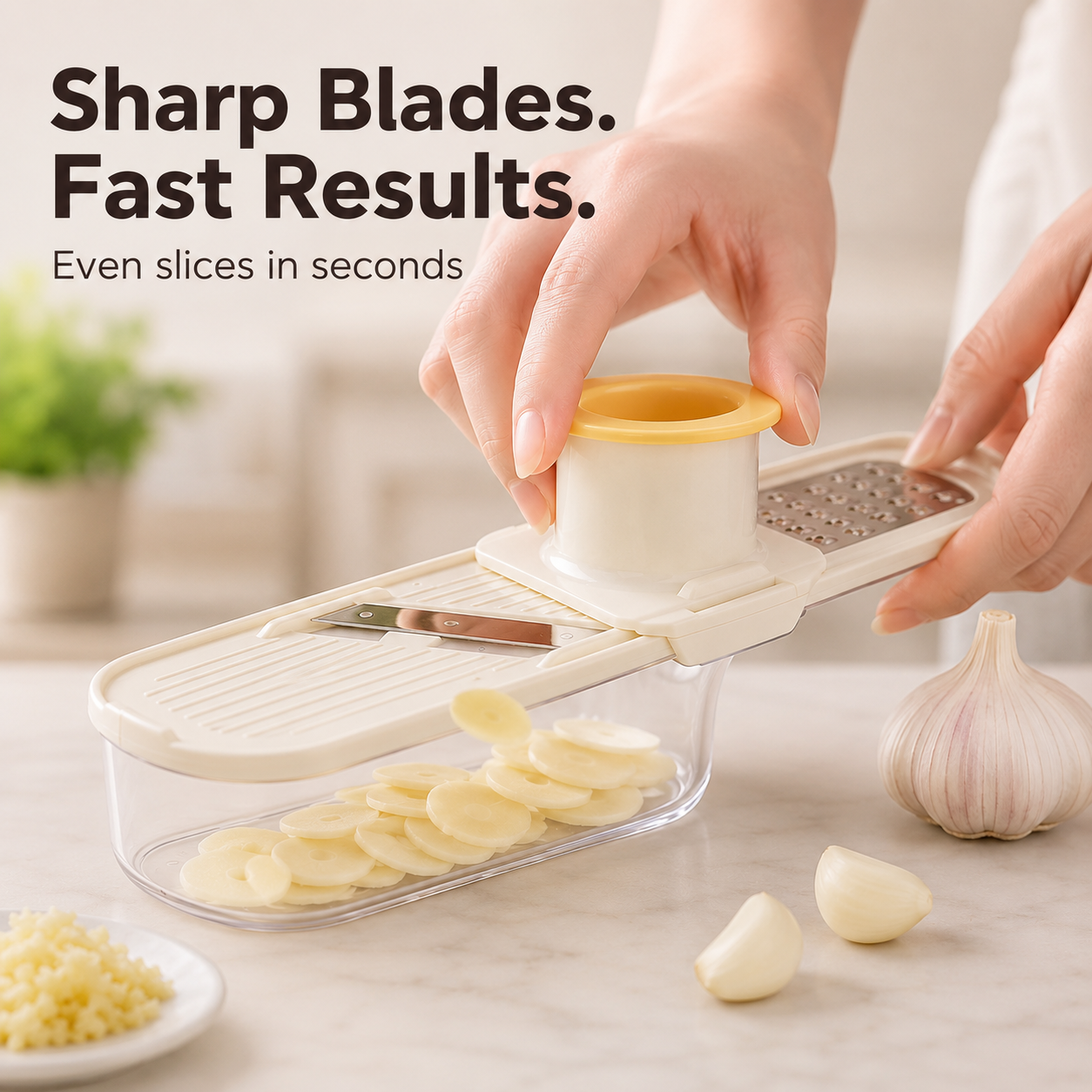 🧄 3-in-1 Multifunctional Ginger & Garlic Grater 🌶️