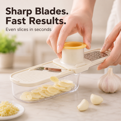 🧄 3-in-1 Multifunctional Ginger & Garlic Grater 🌶️