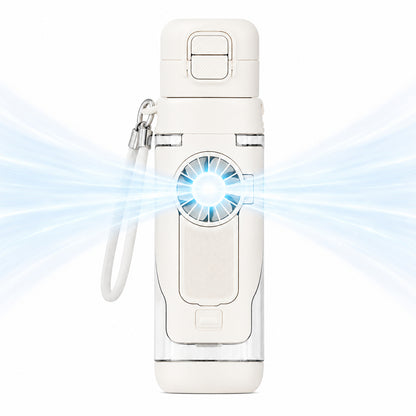 💨Spray Fan Cup – 2-in-1 Cooling Fan &amp; Double Drink Cup