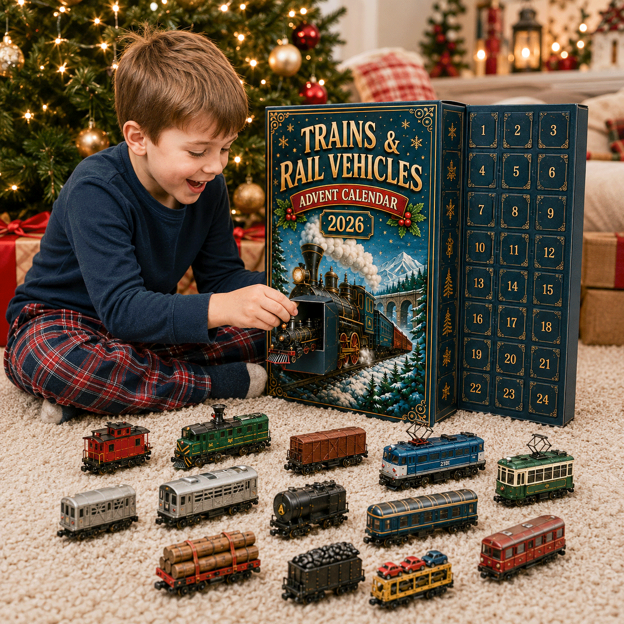 🚂 Trains & Rail Vehicles Advent Calendar 2026 – 24 Days of Railway Surprises