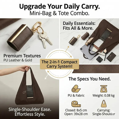 🛍️ Fold & Go! Keychain Tote Bag – Your Pocket-Sized Shopping Hero ♻️✨