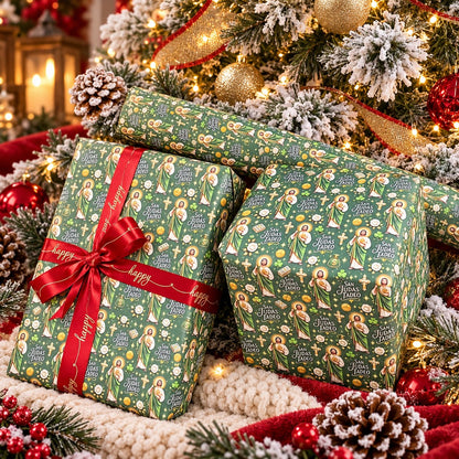 ✝️🎁San Judas Tadeo Christmas Wrapping Paper