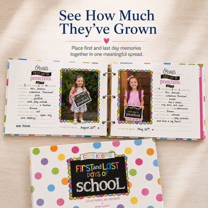 🔥LAST DAY 50% OFF - 📚First & Last Day School Memory Keepsake Binder