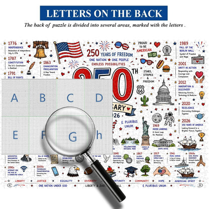 🧩 Patriotic America Jigsaw Puzzle 1000 Pieces🎁Buy 2 Free Shipping