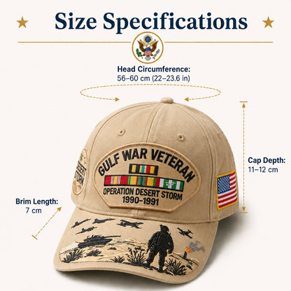 🇺🇸 Last Day Promo: 70% OFF 🎖️ - Gulf War Veteran Tribute Cap