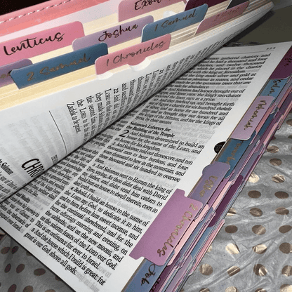 🔥LAST DAY 50% OFF -📖Beautiful KJV Pink Leather Soft Giant Print Bible with Ombre Tabs🙏🏼