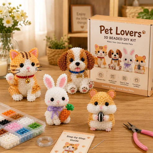 ⏰LAST DAY $20 OFF - 🧵✨ Tiny 3D Beaded Animal DIY Kit!!!