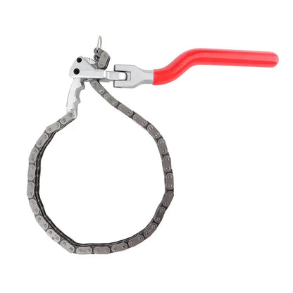 Heavy Duty Chain Oil Filter Wrench | Adjustable Removal Spanner for Auto Maintenance