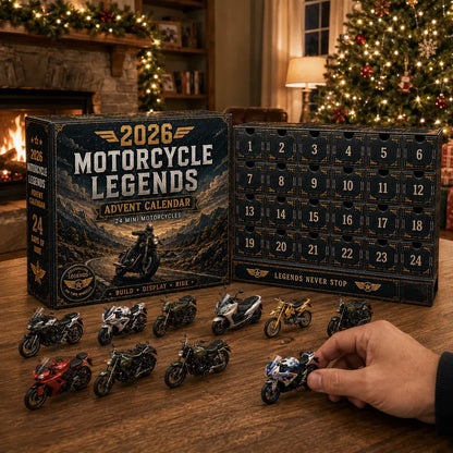 🔥🎁2026 Motorcycle Legends Advent Calendar – 24 Days, 24 Mini Motorcycles, 24 Legendary Rides