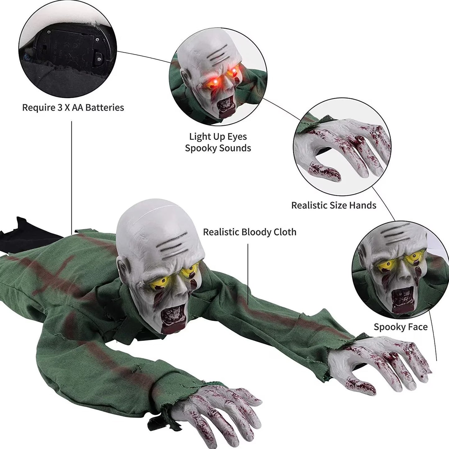 Halloween Spooky Climbing Ghost