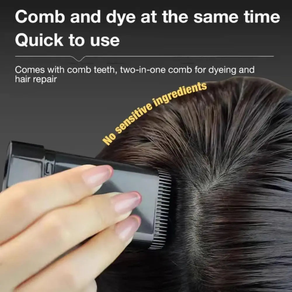 🥳2026 HOT SALE🥳💞50K+ SOLD!🎨🪥 50% OFF! Disposable Hair Color Refill with Comb – No mix, just comb. Gentle formula, travel‑friendly.