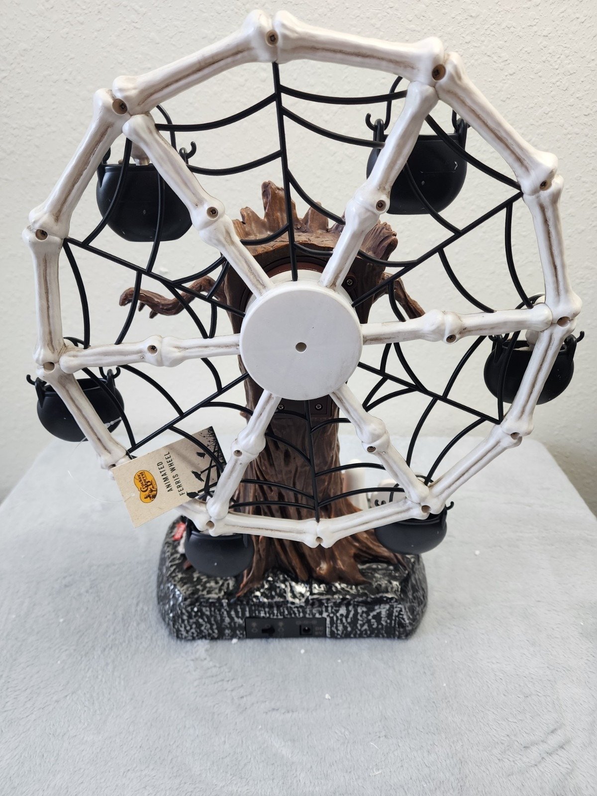 🎡 Animated Haunted Tree Ferris Wheel – Light & Sound Halloween Tabletop Decor