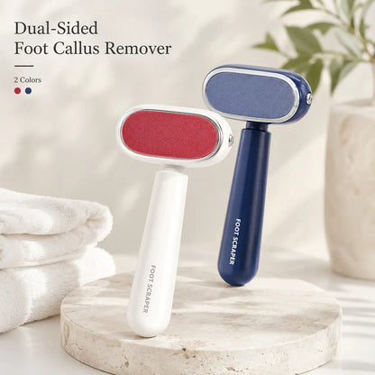 Buy 1 Get 1 Free🦶 Smooth Heels Fast ✨ Dual-Sided Foot Callus Remover with Replaceable Stainless Steel Blade