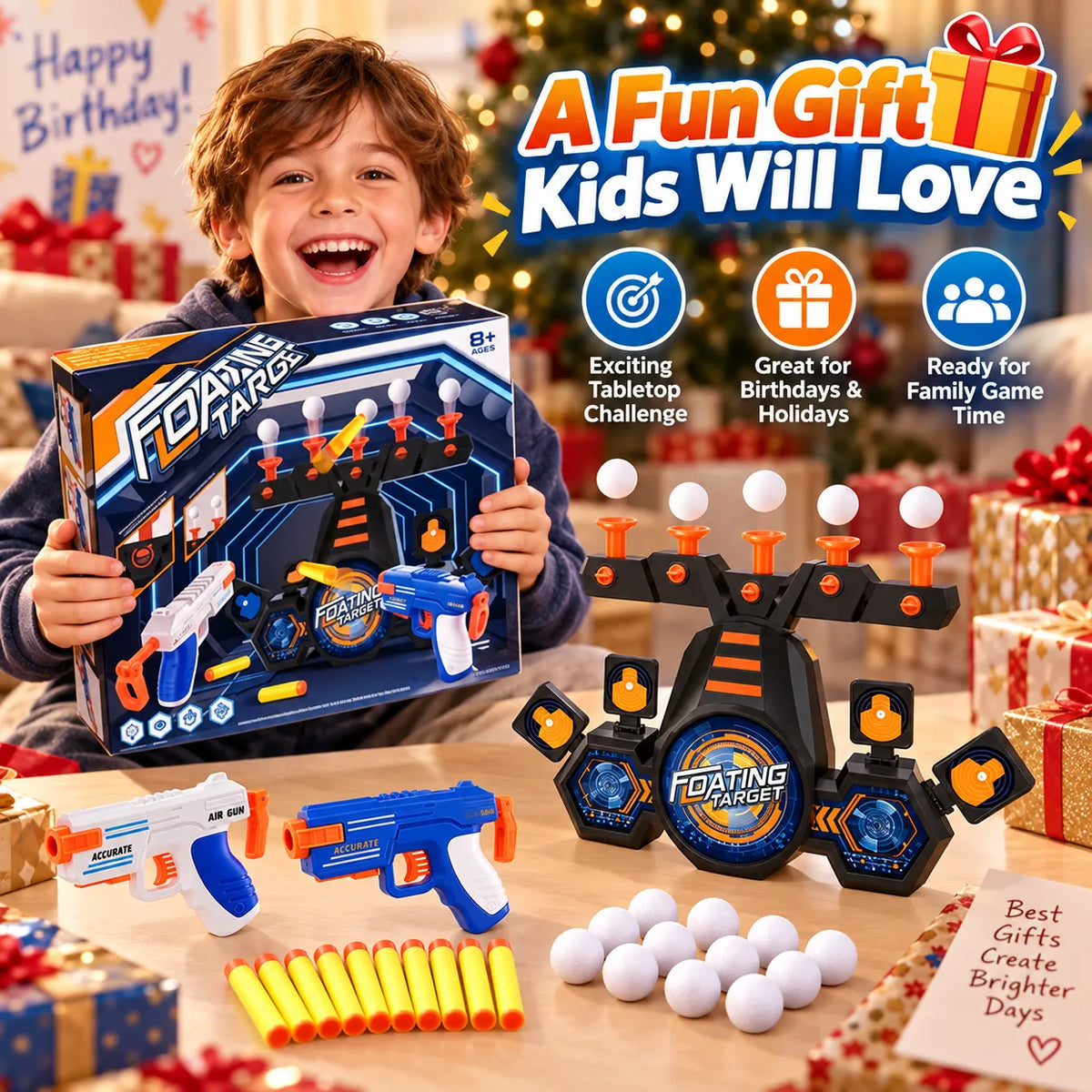 🎯Floating Target Shooting Toy Set | Fun Competitive Shooting Game, Perfect Gift For Boys & Girls