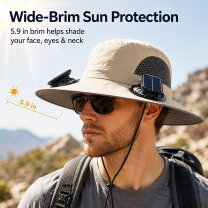☀️ Solar Fan Cooling Hat|Solar Powered Summer Cooling Hat