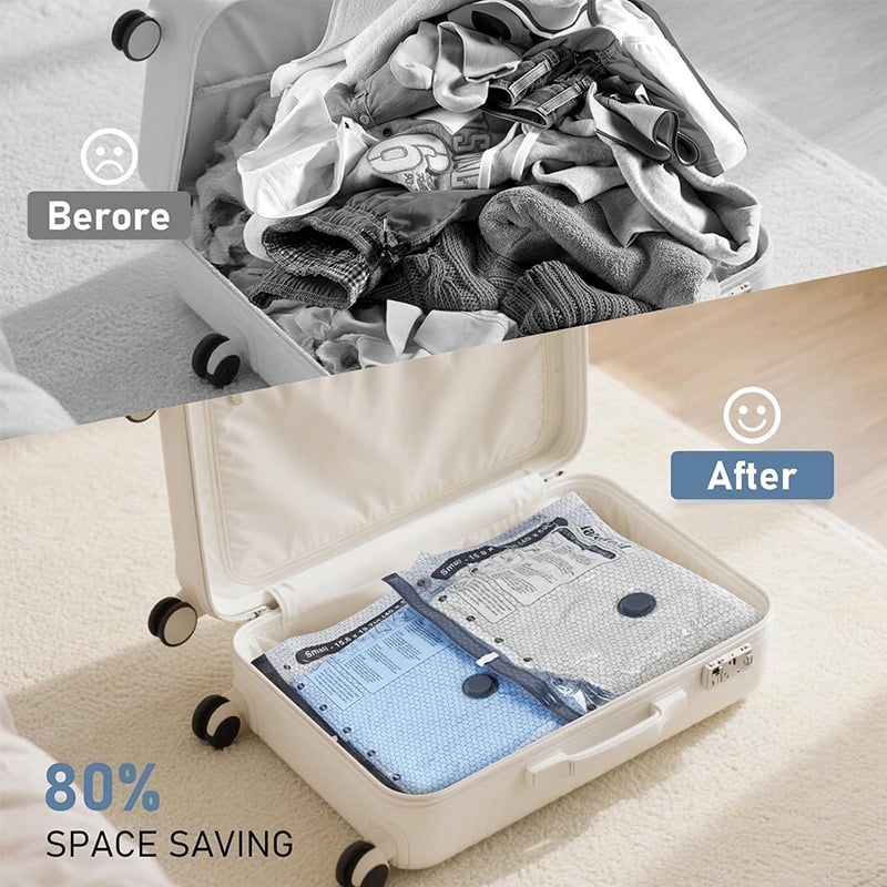 🏅75K+ Sold ⚡️Last Day Special Price 🎁Cordless Travel Vacuum Storage Compression Bag Set