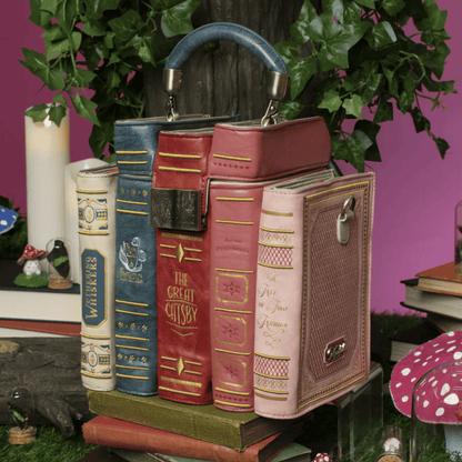 🔥2026 HOT SALE 49% OFF 📚 Vintage Stacked Book Novelty Handbag