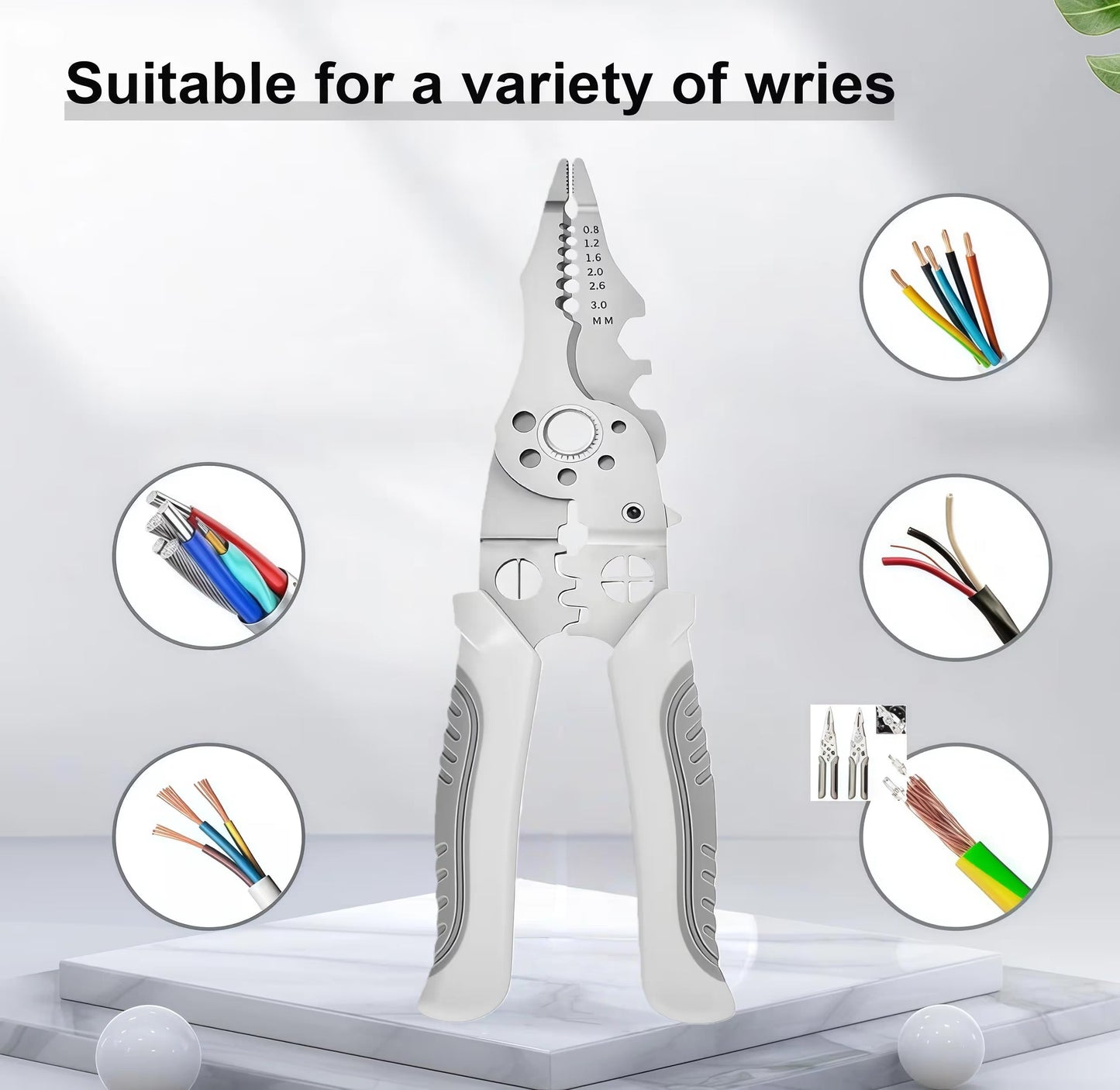 Universal Quick Lever Electrical Wire Connectors (24-12 AWG) Assortment (50/100Pcs) + Wire Stripper