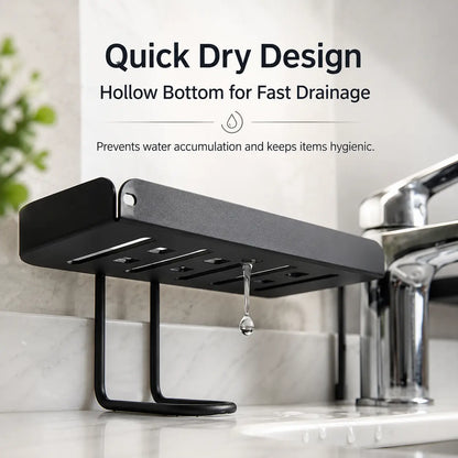 Foldable Steel Over-Sink Shelf Organizer, No-Drill Adjustable Storage Rack ✅