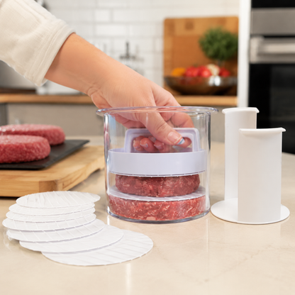 🔥 BBQ Season Essential! 🍔 Burger Patty Press Kit – Perfect For Grilling, Parties & Family Nights!