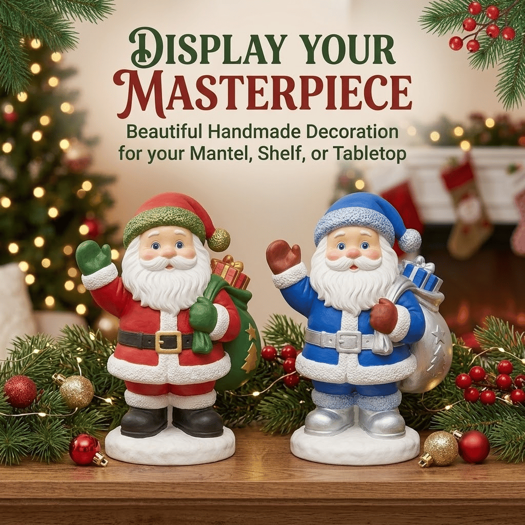 - 🎨 Beginner-Friendly DIY Christmas Figurine Painting Kit | Create Your Own Festive Holiday Decorations 🎄💕