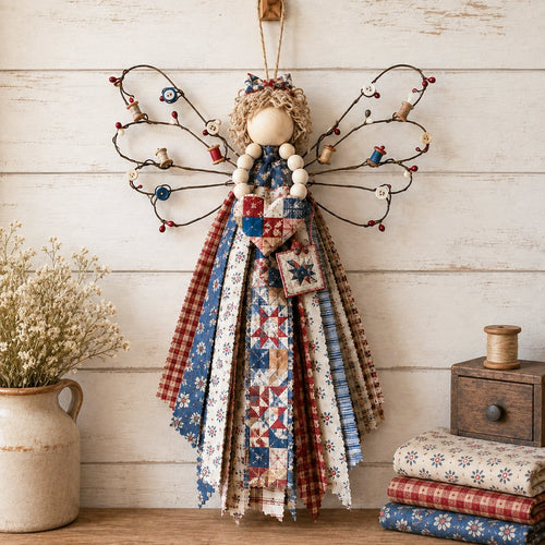 🪽 Angel Fabric Hanging DIY Kit – Create a Beautiful Handmade Angel Decoration