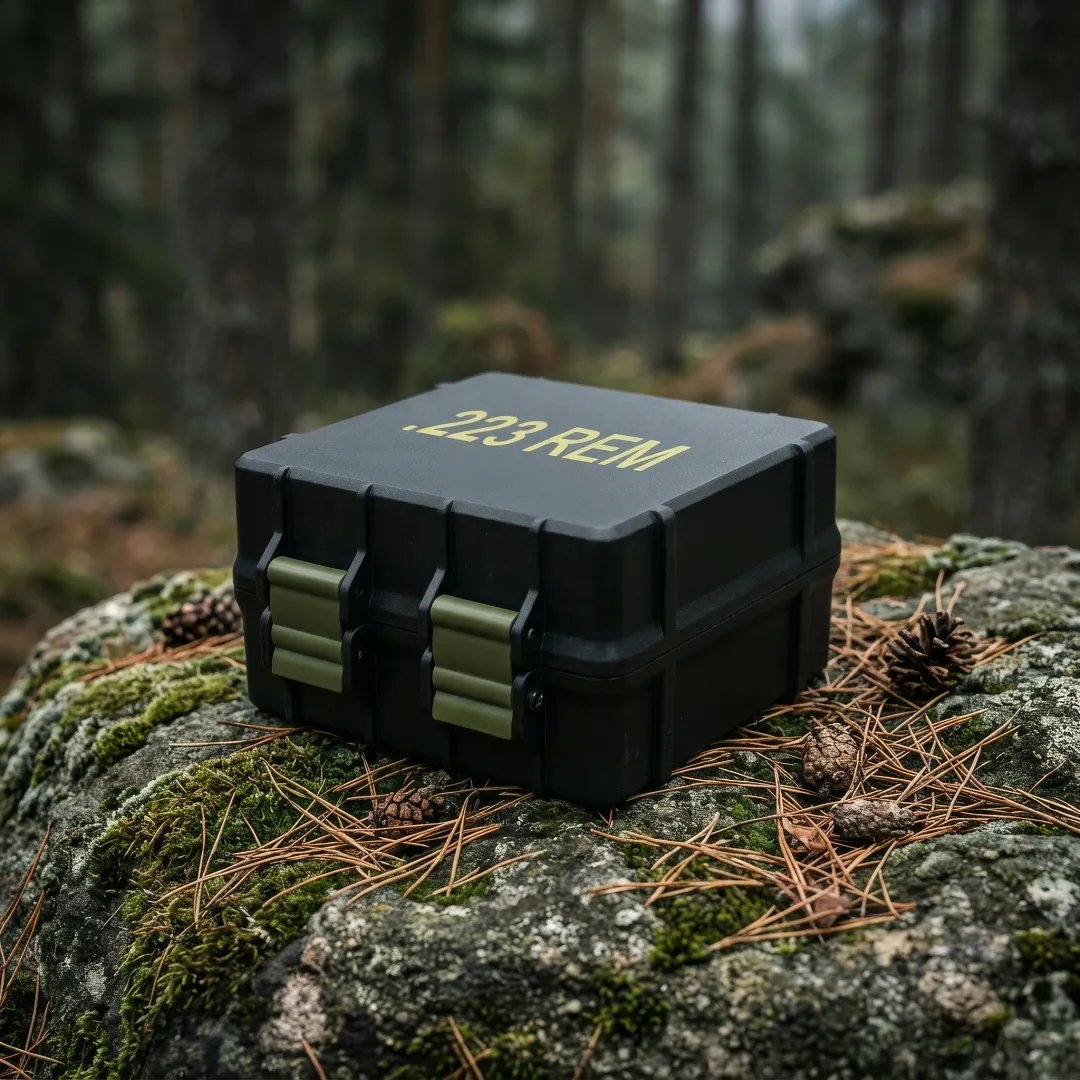 🎯100 Round Ammo Storage Box | Waterproof Hard Shell Ammunition Organizer Case
