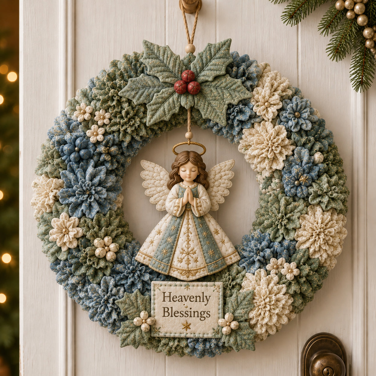 🔥49% Off Last Day - 🔥🎄 3D Fabric Poke Wreath DIY Kit
