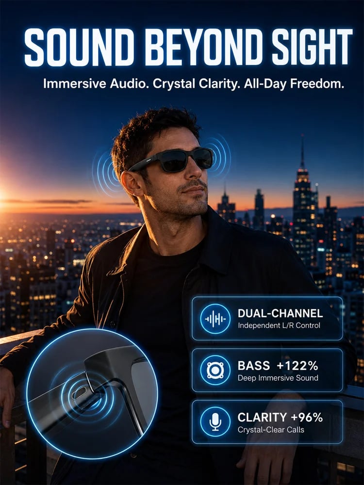 AI Smart Bluetooth Glasses