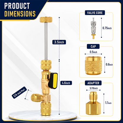 🔥Limited Time 50% Off✨Professional AC Valve Core Remover & Installer Kit