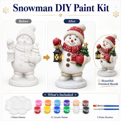 - 🎨 Beginner-Friendly DIY Christmas Figurine Painting Kit | Create Your Own Festive Holiday Decorations 🎄💕