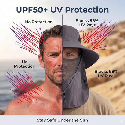 🔥Father's DAY 49% OFF🎣- Unisex Adventure Shield - Extreme UV Protection for All Terrains