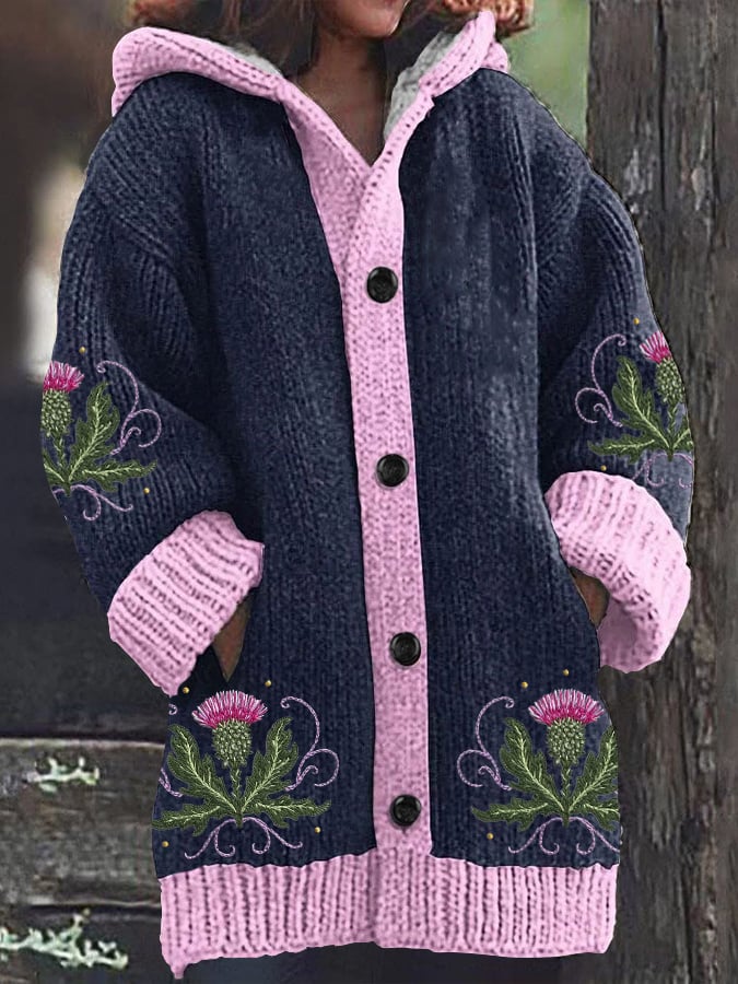 Women's Thistle Scottish Hooded Jacket