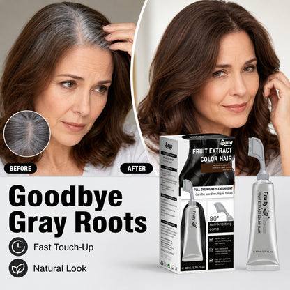 Comb‐In Hair Dye Cream for Gray Coverage – Natural Black & Dark Brown