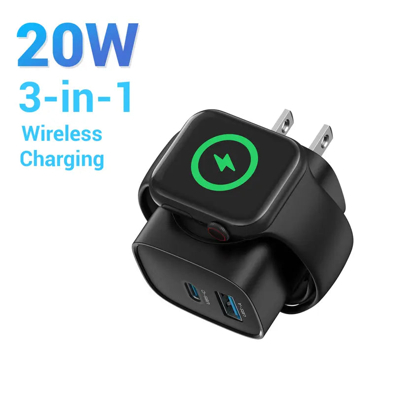 🔋 3-in-1 Magnetic Apple Watch Charger