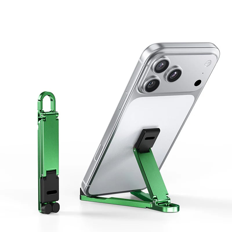 💯🔥HOT SALE 50% OFF🎁📱Mini Aluminum Phone Stand Keychain Foldable Desktop Holder – Small Gadget, Big Convenience✨