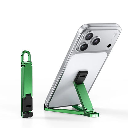 💯🔥HOT SALE 50% OFF🎁📱Mini Aluminum Phone Stand Keychain Foldable Desktop Holder – Small Gadget, Big Convenience✨