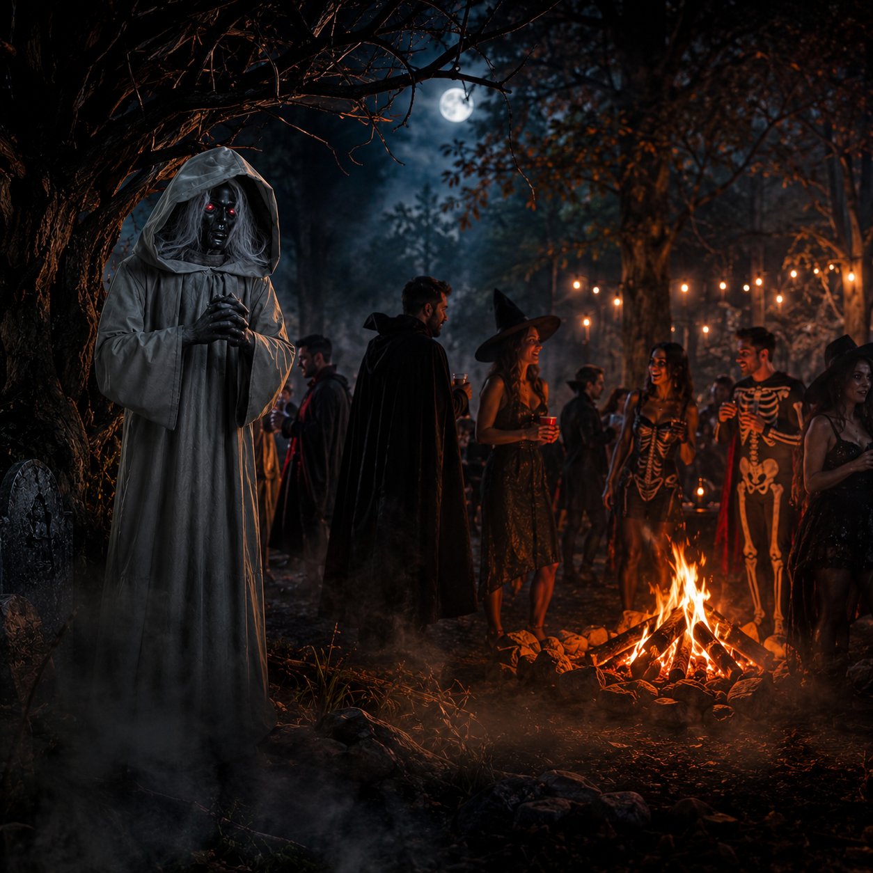 Halloween Animated Jumping Scare Ghost – Motion-Activated Haunted House Prop