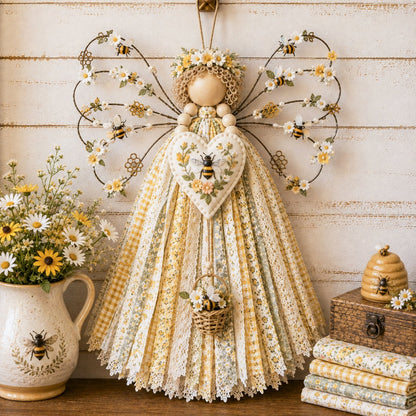 🪽 Angel Fabric Hanging DIY Kit – Create a Beautiful Handmade Angel Decoration