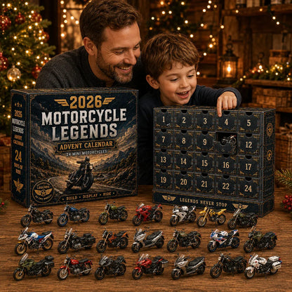 🔥🎁2026 Motorcycle Legends Advent Calendar – 24 Days, 24 Mini Motorcycles, 24 Legendary Rides
