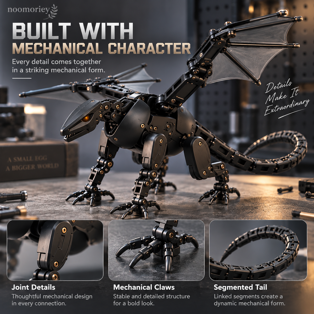 🥚🐉 DragonMorph – Egg to Dragon Transforming Mechanical Toy
