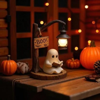 🔥Last Day Promotion 50% OFF - 👻📖Cute Ghost Reading Lantern - BOO!(✨Same as in the video)