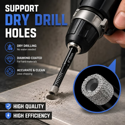 💎 6-Piece Diamond Drill Bit Set for Tile, Glass & Stone 🛠️