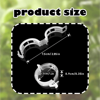 Reusable Plant Support Clips (100 clips)