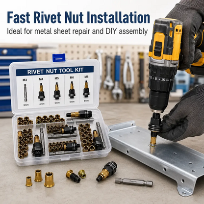 🔩 Rivet Nut Tool Kit – Fast Rivet Nut Installation