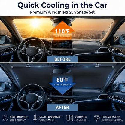 🔥 2026 Upgraded Automatic Retractable Car Sunshade-250th Anniversary Road-Ready Special
